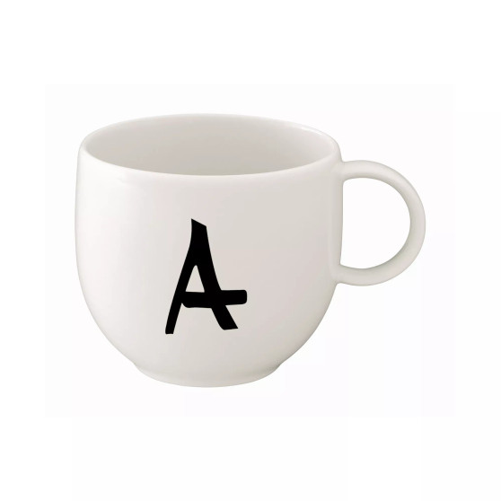CLOSEOUT! Porcelain Letter Mug