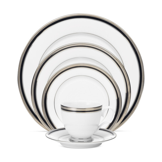 Dinnerware, Austin Platinum 5 Piece Place Setting