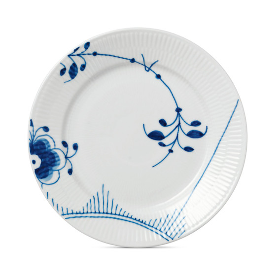 Blue Fluted Mega Salad Plate #2