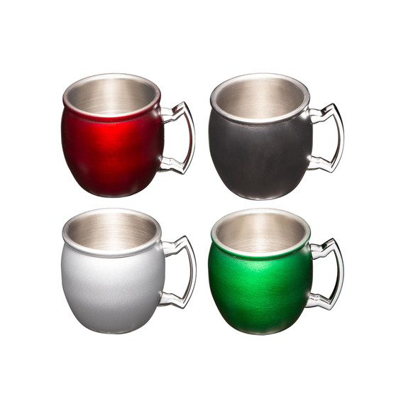 Holiday Mini Moscow Mule Mug Shots, Set of 4