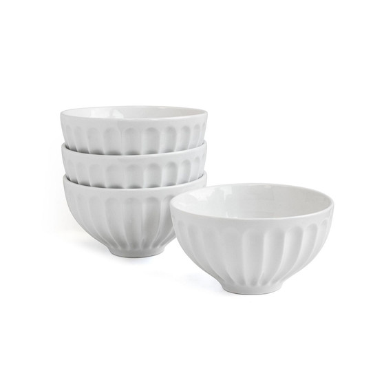 Fern Fluted Cereal Bowl, Set of 4