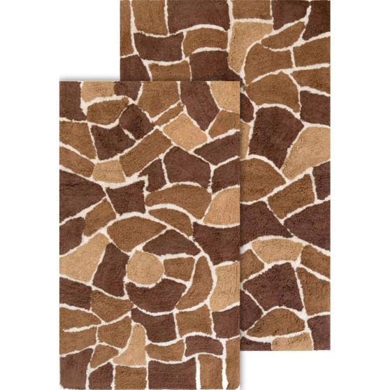 2-Piece Boulder Bath Rug Set