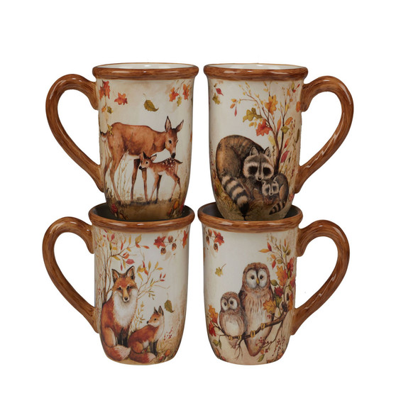 Pine Forest Set of 4 Mug