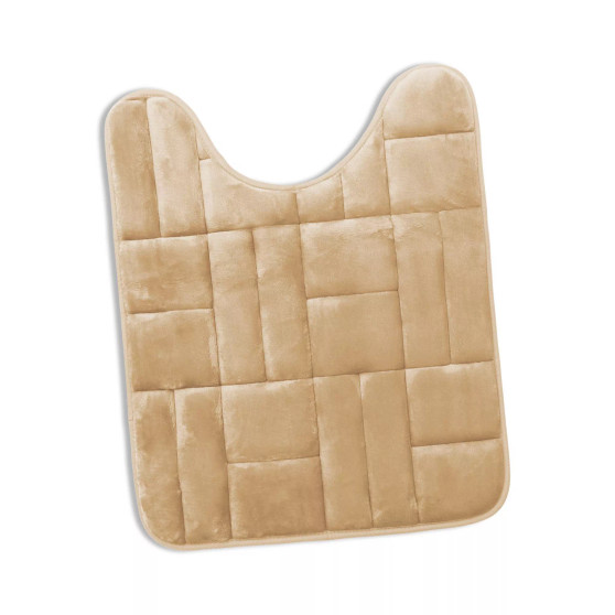 Ultra Soft Non-Slip Plush Memory Foam Bath Rug - Contour 24"x20" - Tiled Design