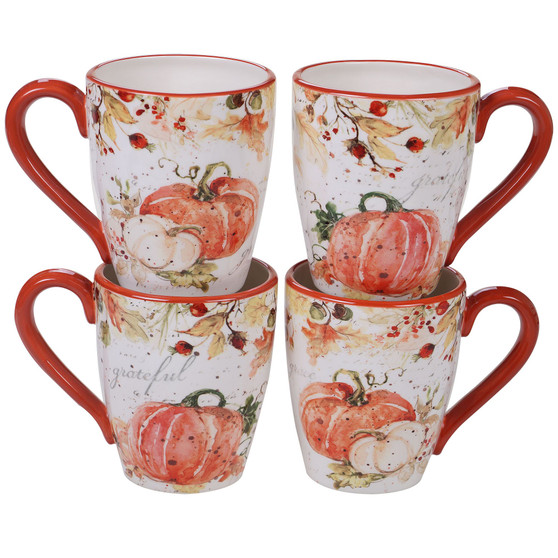 Harvest Splash Mug, Set of 4