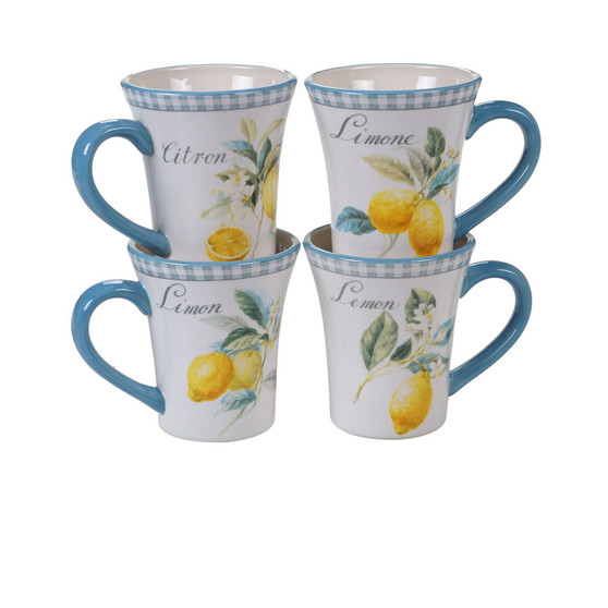 Citron 4-Pc. Mug asst.
