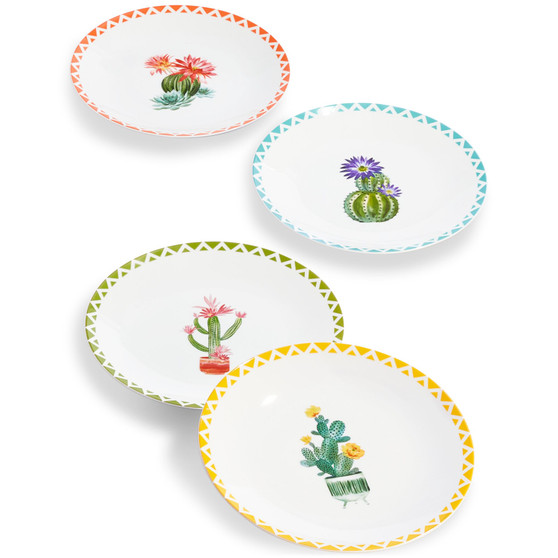 Southwest Cactus Salad Plates, Set of 4, Created for Macy's