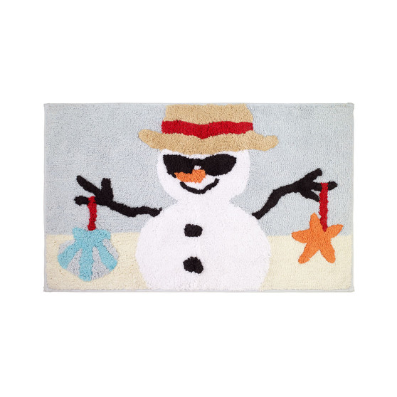 Beach Snowman Rug