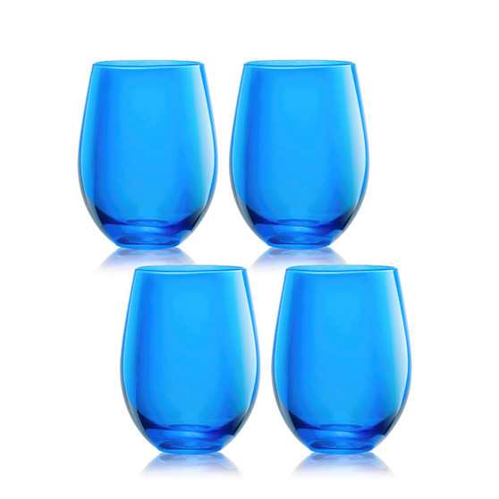 Carnival Stemless 19 oz Wine Glasses, Set of 4