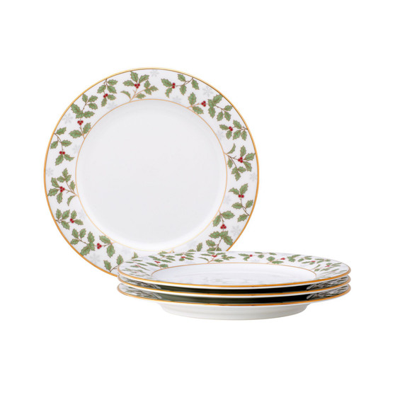 Holly Berry 8.25" Salad Plate, Set of 4