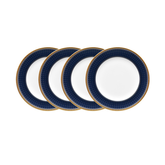 Blueshire Set of 4 Bread Butter and Appetizer Plates, Service For 4