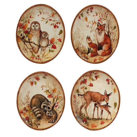 Pine Forest Set of 4 Dinner Plate