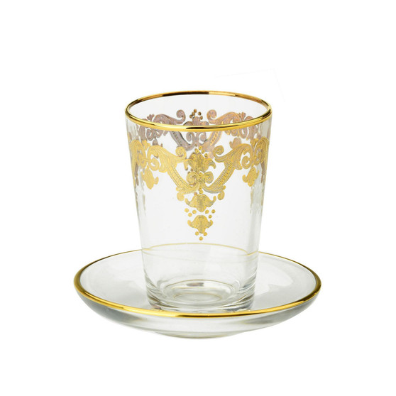 Tumblers with 24k Gold Artwork - Set of 6