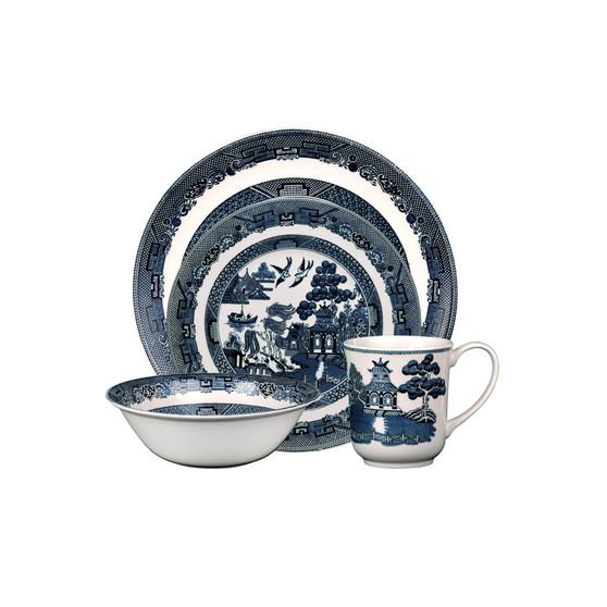 Willow Blue 4-Piece Place Setting