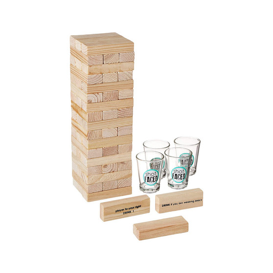 Tipsy Tower Drinking Game, 58 Piece