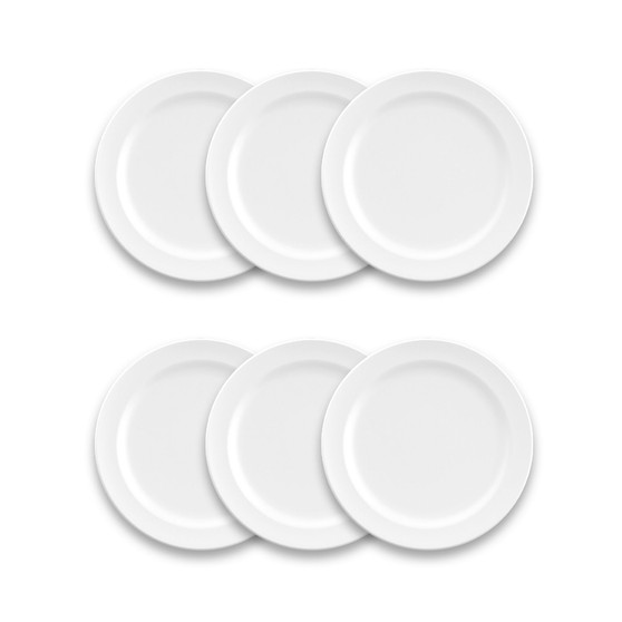 Melamine Edge Matte  Salad Plate Set of 6