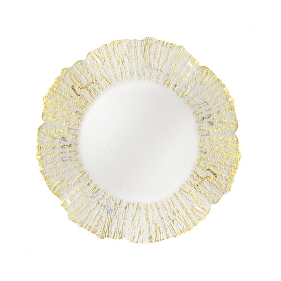 Jay Import Deniz Flower Shape Charger Plate