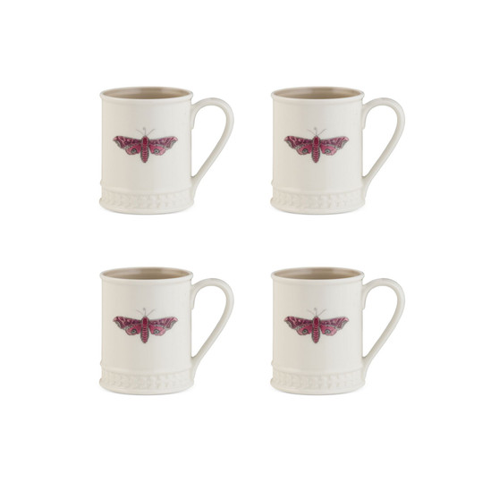 Botanic Garden Opal Tankard Mug Set, 4 Piece