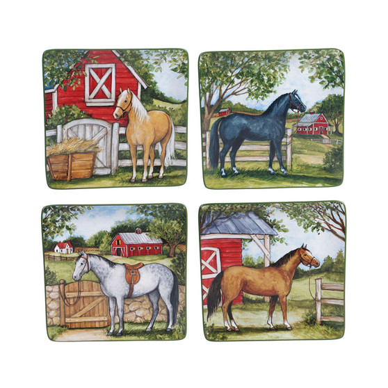 Clover Farm 4-Pc. Dinner Plates asst.