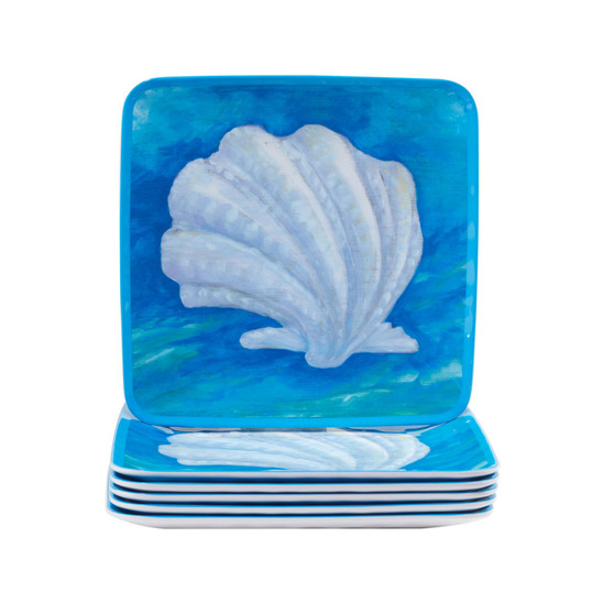 Ocean Beach Melamine Dinner Plate, Set of 6