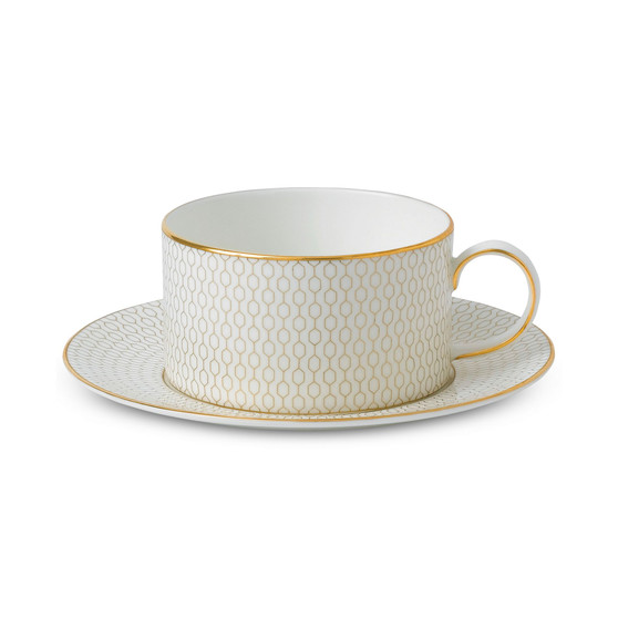 Gio Gold Teacup & Saucer Set