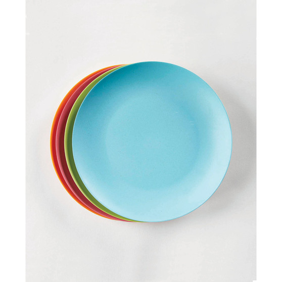 Bamboo Fiber Salad Plates, Set of 4