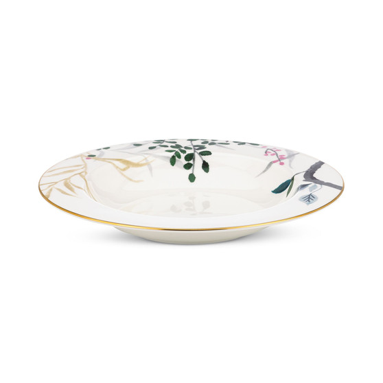 Birch Way Bone China Rim Soup Bowl