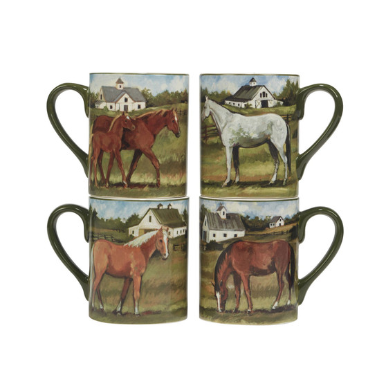 York Stables Set of 4 Mug 14 oz.