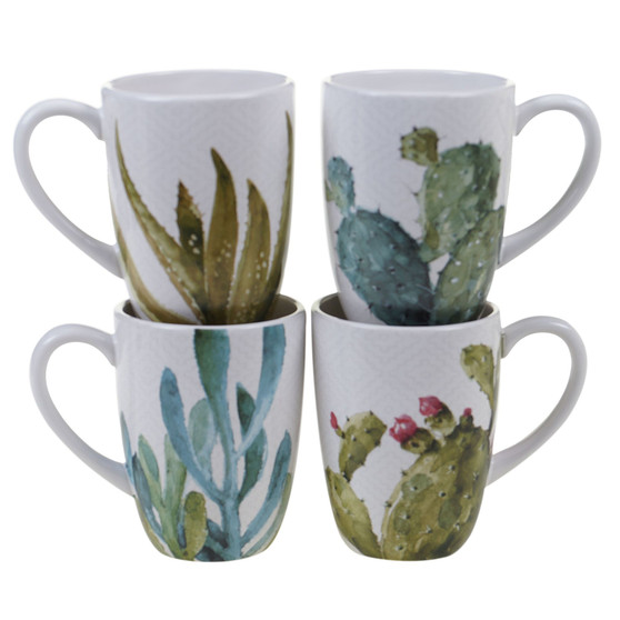 Cactus Verde 4-Pc. Mug