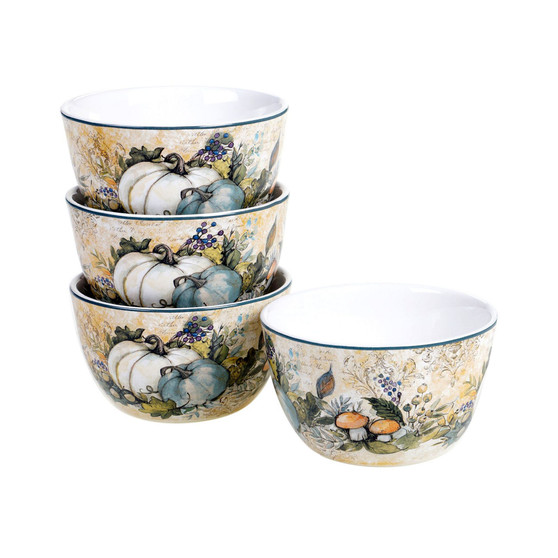 Harvest Gatherings 4 Piece Ice Cream Bowl