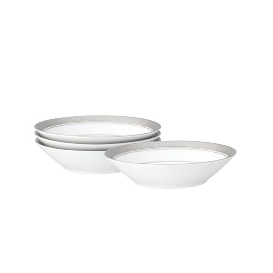 Crestwood Platinum Set of 4 Fruit Bowls, Service For 4
