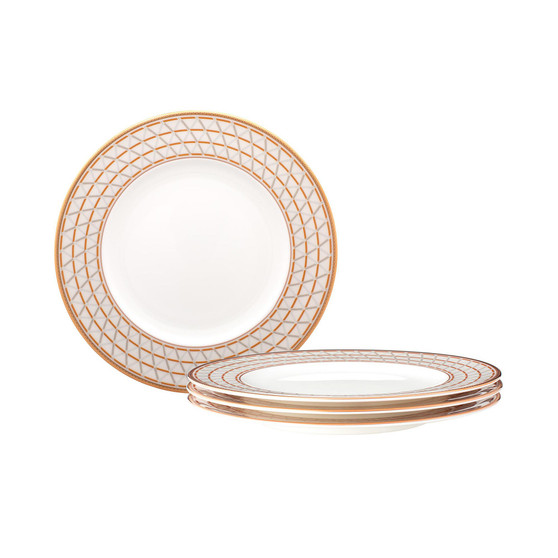 Crochet Set of 4 Accent Plates, 9 3/4"