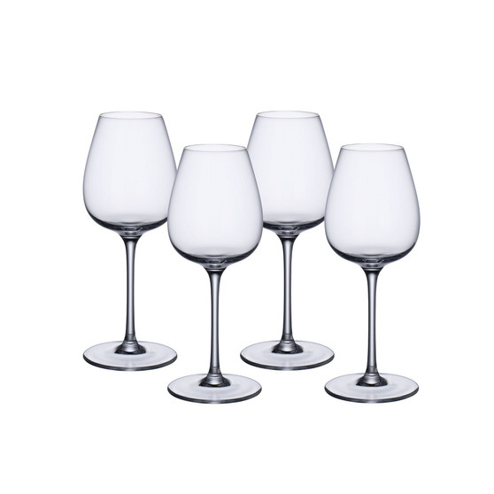Purismo Red Wine Intricate and Delicate Glass, Set of  4