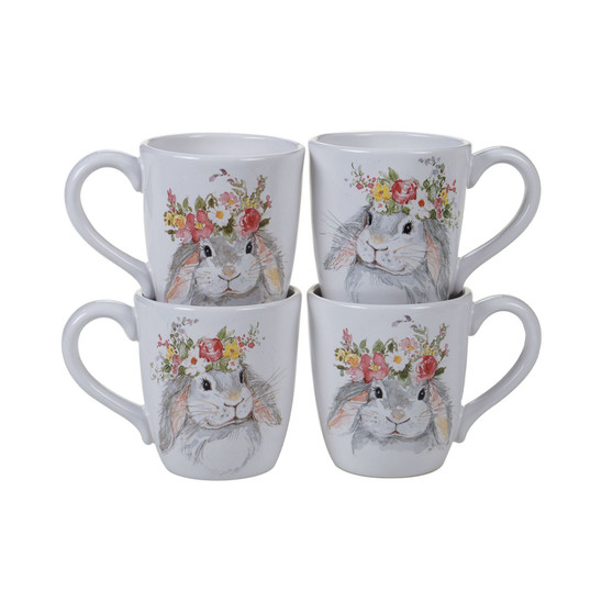 Sweet Bunny 4-Pc. Mug asst.