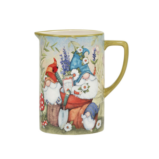 Garden Gnomes Pitcher