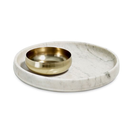Marble & Steel Chip and Dip, Created for Macy's