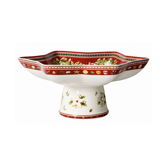 Dinnerware, Winter Bakery Footed Fruit Bowl