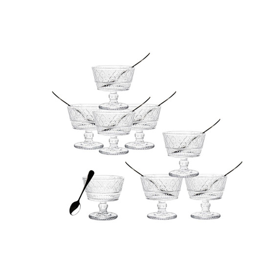 Claro Clear Set of 8 Tasters with Spoon