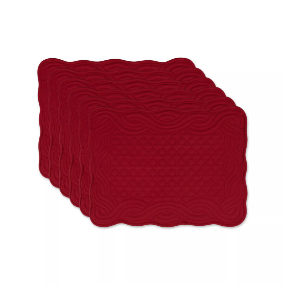 Design Import Quilted Farmhouse Placemat, Set of 6