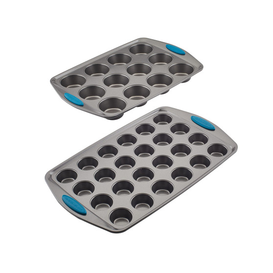 Yum-o! Nonstick 2-Pc. Bakeware Mini Muffin and Cupcake Pan Set