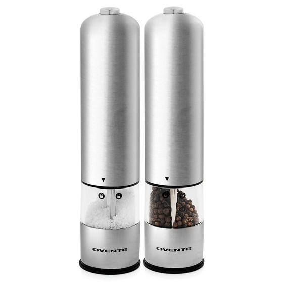Professional 2 Piece Electric Salt and Pepper Grinder Set