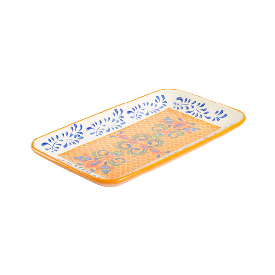 Tierra Hand Painted Rectangular Serving Platter