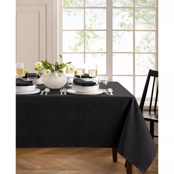 Continental Solid Texture Water and Stain Resistant Tablecloth, 60" x 102"