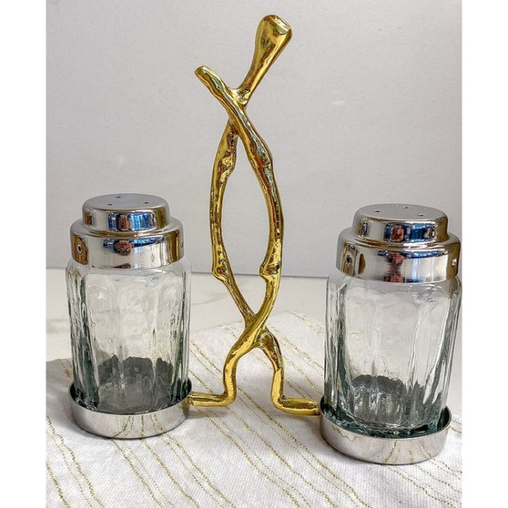 4" Salt and Pepper Set with Twig Design