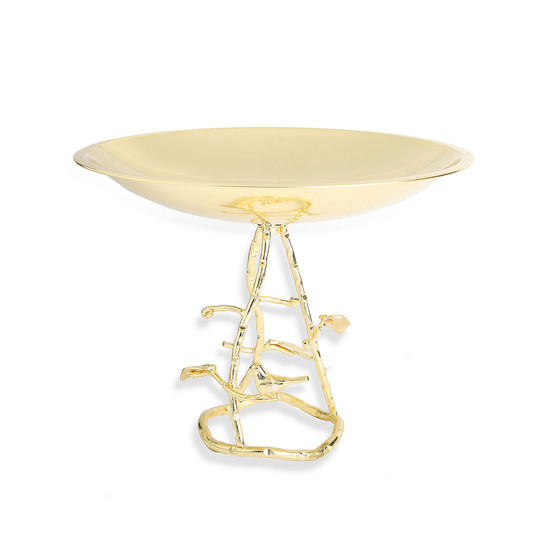 11.75" Cake Plate on Leaf Base