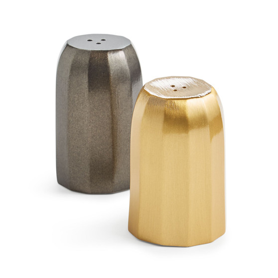 Faceted Salt & Pepper Shaker Set