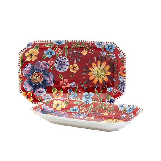 Astoria Rectangular Platters, 2 Piece 11.62"