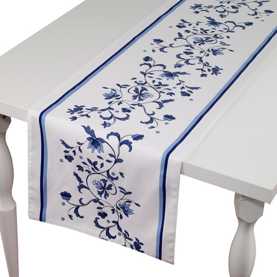 Blue Portofino 72" Table Runner