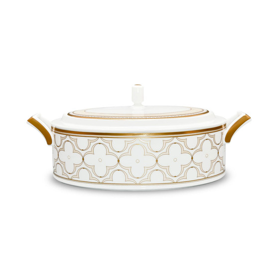 Trefolio Gold Covered Vegetable Bowl, 67 Oz.