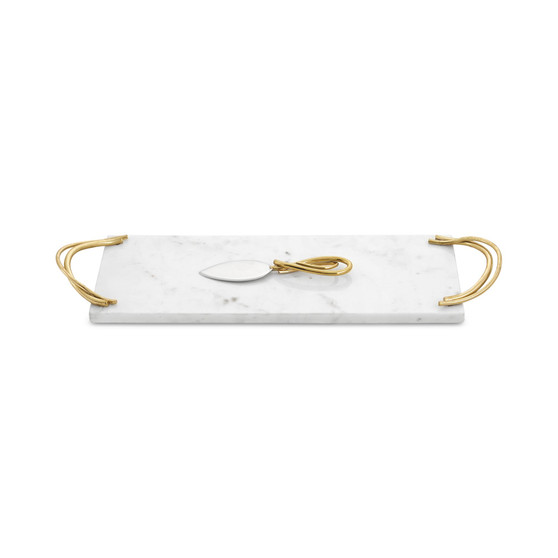 Calla Lily Collection Small Cheeseboard & Spreader, 2-Pc. Set